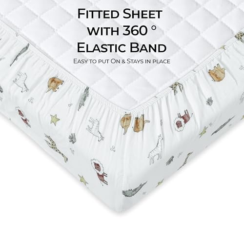 Image of Dreamology Muslin Crib Sheets Boys,Girls Super Soft,Breathable Crib Sheet
