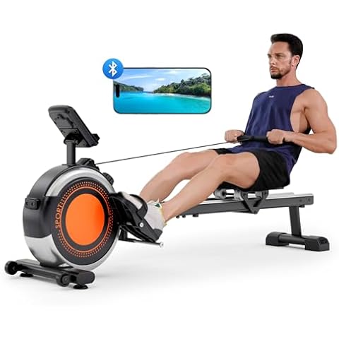 Dripex Magnetic Rowing Machine with Bluetooth Cover