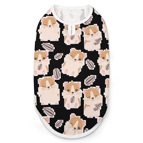 ペット服 ハムスター 犬服 ペットウェア Tシャツ パーカー 袖なし 犬の服 タンクトップ タンクトップ クールベスト 通気性 ファッション S-2XL
