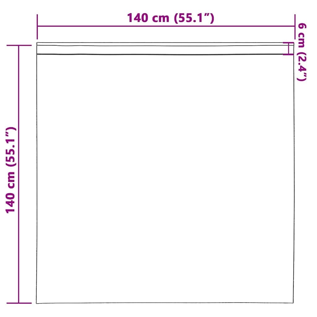 Cortinas de terciopelo marrón, 2 unidades, 140 x 140 cm, cortinas opacas con textura aterciopelada para salón, dormitorio, puerta