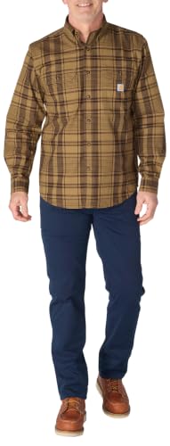 Image of Carhartt Men's Fort Loose Ls Plaid Shirt