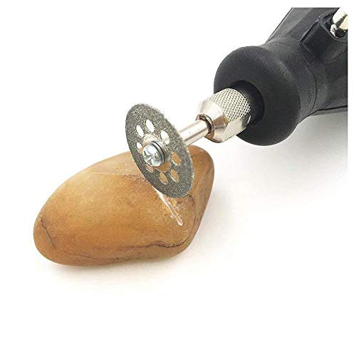 Conjunto de 10 peças de rodas de corte diamante ultrafinas de 22 mm Weite com 2 peças de mandril, co