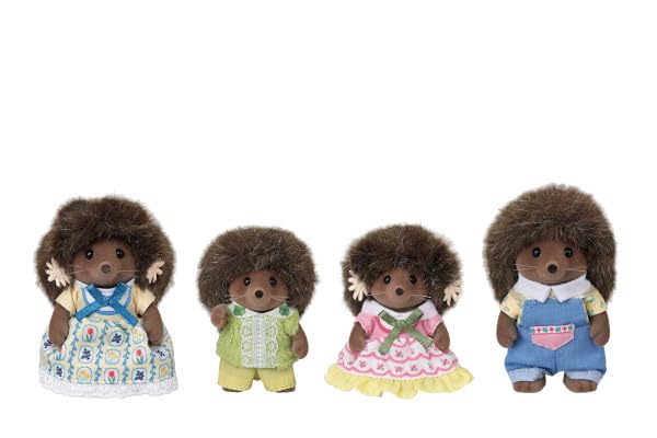 Calico Critters Pickleweeds Hedgehog Family, Set of 4 Collectible Doll Figures