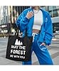 Hippowarehouse May The Forest be with You Tote Shopping Gym Beach Bag 42cm x38cm, 10 litres #3