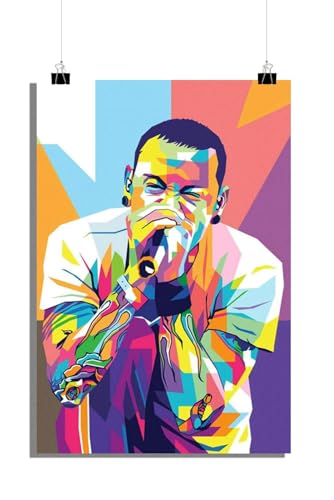 Poster de musique Chester Bennington Linkin Park grand format 50x70cm