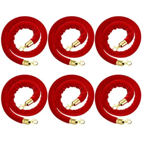 Corde chandelier velours rouge premium 90cm et crochets or poli raffinement événementiel