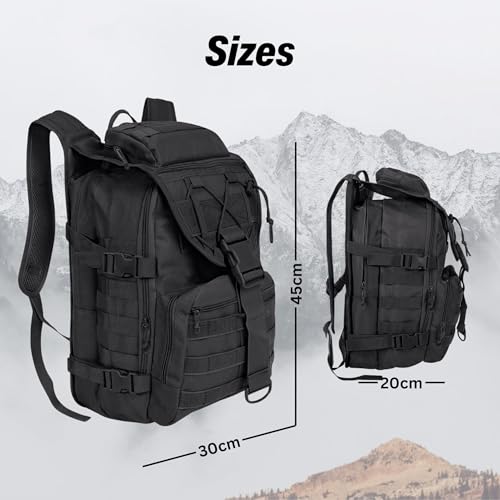 Image of KARRIER Denim Travel Backpack | Multipurpose Duffle, Trekking, Camping, Cycling, Tourist & Tactical Rucksack for Men & Women