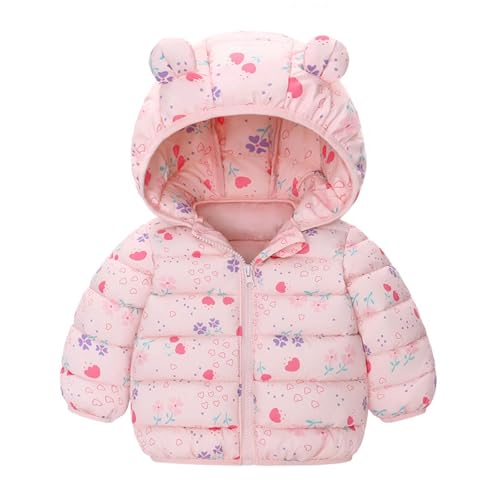 Chaqueta Invierno para Bebés, Niños Niñas Abrigo Plumas con Capucha, Unicornio Dinosaurio Cazadora Chandal Acolchado Traje CáLido Grueso Ligero Infantil Otoño Nieve Niño Niña 1-5 Años