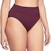 Warners Womens No Pinching No Problems® Dig-Free Comfort Waist Smooth and Seamless Hi-Cut RT5501P, Burgundy, X-Large
