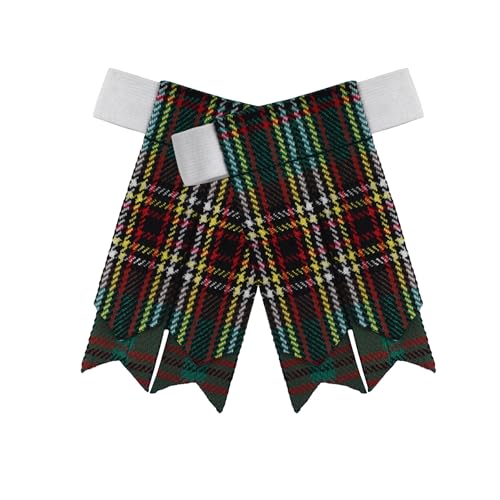 Image of Scottish Tartan Kilt Flashes with Elastic Adjusters