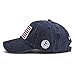 NociHah Women & Men Embroidery American-Flag Baseball Cap - Fashion Washed Cotton Letter USA-Hat for Unisex Blue