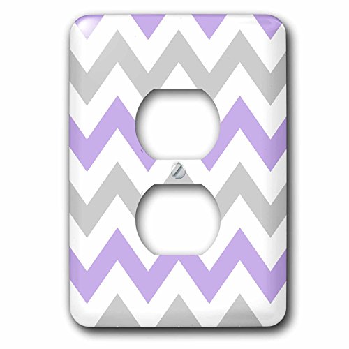 Interrupteur chevron violet et gris 3drose LSP_179793_6 pour déco salon