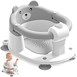 Baby Bath Seat for Babies 6 Months & up, Non-Slip Toddler Bath Seats for Babies Sitting Up, Safe Infant...