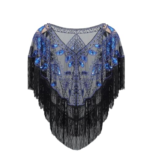 Cadeaux pour femmes : châle en tulle à franges et perles sous emballage soigné