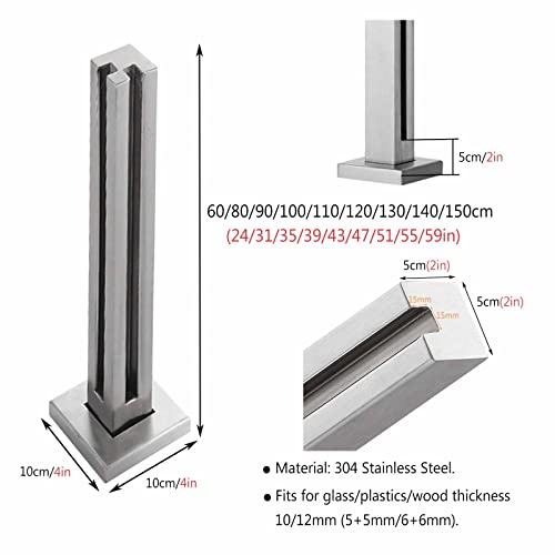 Kit poteaux garde-corps acier inoxydable balustrade escalier clôture béton extérieur