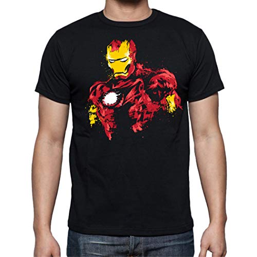 the Fan Tee Camiseta de Hombre Iron Man Los Vengadores Hulk Stark Industries 002 XXL