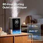 DREO 8L Smart Humidifier Large Room, 80H Runtime, Warm & Cool Mist, HM717S - Image 4