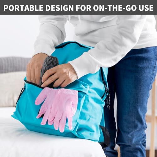Non-Slip Shoe Covers Disposable, 50 Pack Black, One Size Fits Most Booties - image 7