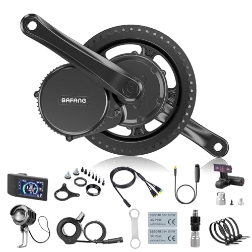 Intégré complet 36V 350W 8fun vélo électrique kit moteur Bafang BBS02 36V moteur central avec 36V 15Ah batterie vers le bas du tube - Chine Moteur 8fun, 36V350W