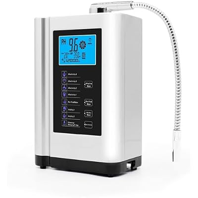 Alkaline Water Ionizer,Water Purifier Machine, Ph 3.5-10.5 Acid Alkaline Water Maker Machine, Up to -500mv Orp (White)