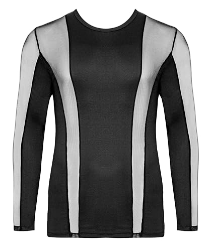 Svenjoyment T-Shirt Ă Manches Longues, Noir, L Homme