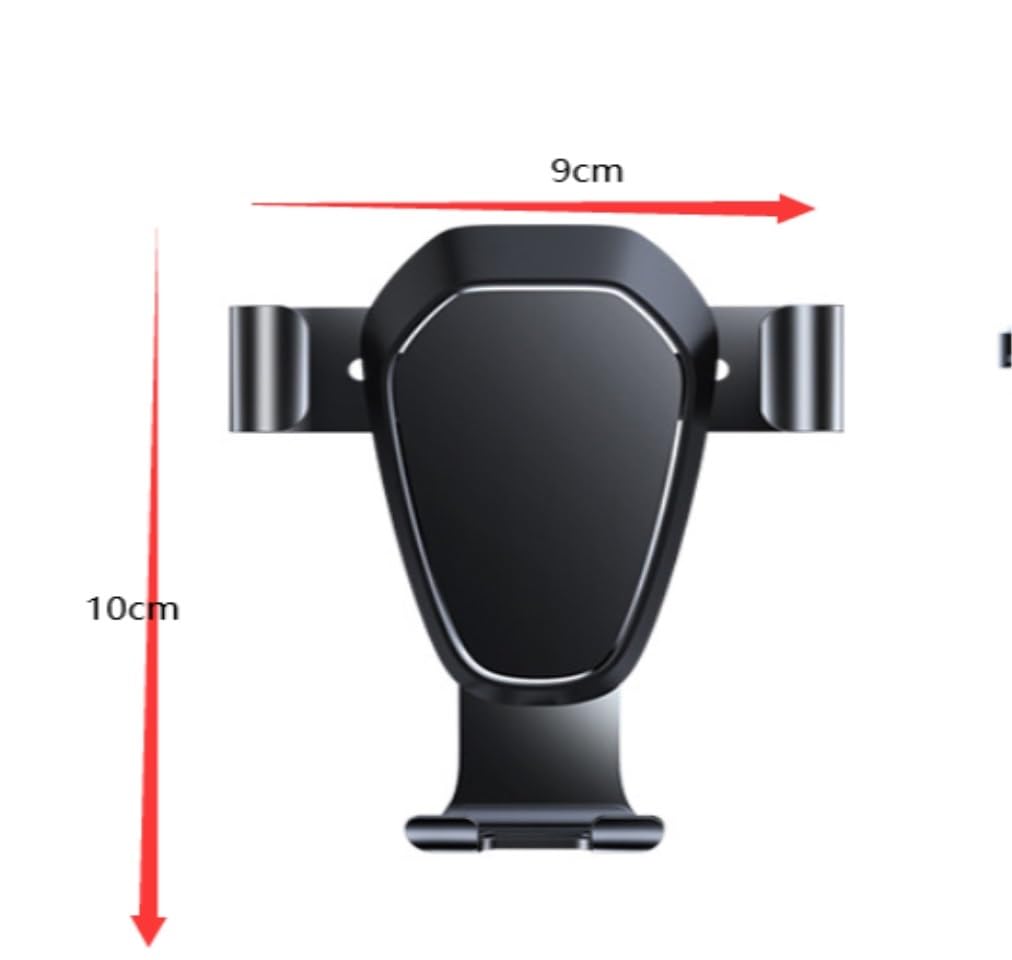 Uchwyt Na Telefon Do Samochodu Wsparcie Telefonu Do Samochodu Gravity Wysuwany Uchwyt Montażowy GPS 360 Obrotowy Na Telefon Solidny Stabilny(Blue,Silver)