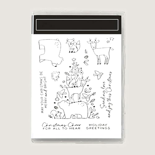 2026 New Metal Cutting Dies and Clear Stamps for DIY Handmade Halloween and Christmas Birthday Greeting Card Album Scrapbooking Embossing Making (M8534-Dies and Stamps)