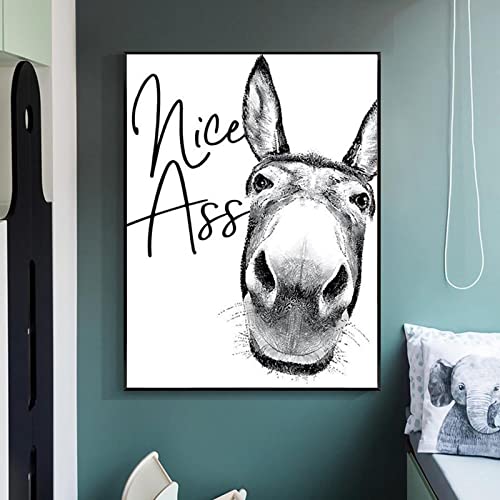 Affiche d'âne vintage pour une ambiance authentique et joyeuse