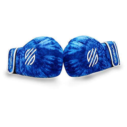 Sanabul Funk Strike Tie Dye Gel Boxing Kickboxing Training Gloves (Blue Swirl, 14 Oz) #TOP2