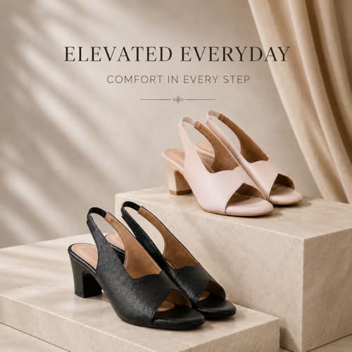 Image of TRASE Ankle Strap Pointed Toe Block Heel Pumps Sandals For Women| Fashionable Sandals, Office, Party and Formal Occasions | Light weight, Soft Footbed, Comfortable & Stylish - (47067)
