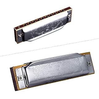 Harmonica Standard Key Of C 10 trous 20 tons Diatonic Blues Gaita Harmonica pour la musique débutante - Les Beatles, Paul McCartney, John Lennon, RIngo Starr, George Harrison Harmonica Standard Key Of C 10 trous 20 tons Diatonic Blues Gaita Harmonica pour la musique débutante – Image 4