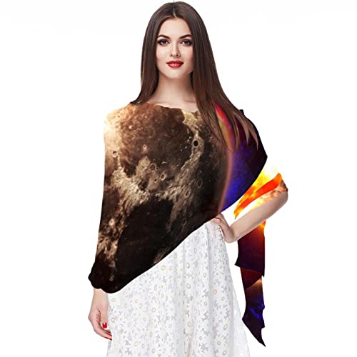 Châle en mousseline noire légère, grand foulard de plage et étole pour mariage