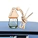 Produktbild Facynde Auto hängende Parfüm-Anhänger-Flasche | Bunte Auto-Lufterfrischer-Parfümflasche | Ätherisches Diffusoröl aus klarem Glas, dreieckige Kappe, Aromatherapie-Duft, Parfüm-Anhänger