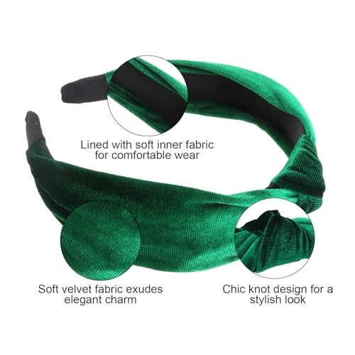 6 diademas anudadas de terciopelo para mujeres y niñas - 50% de descuento - Image 6