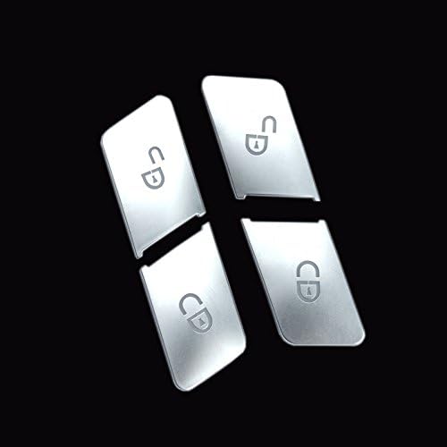 Inner Door Lock & Unlock Button Cover 4pcs for Benz ML W166(12-15) GL X166(13-15)