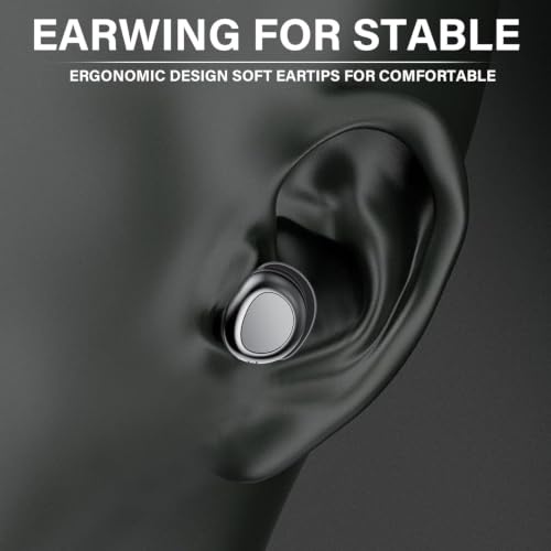 Image of Wireless Earbuds, Hybrid ANC 40dB Noise Cancelling Headphones, 50H Playtime, Bluetooth 5.4, 10mm Drivers with 5 EQ, ENC Dual Mic, IPX7 Waterproof, Digital Battery Display iOS /Android Sport /Sleep