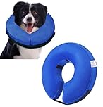 Emwel Pet Inflatable Collar for Dogs and Cats, Comfy Dog Protective Cone for Recovery, Inflatable Basic Dog Collars, Medium