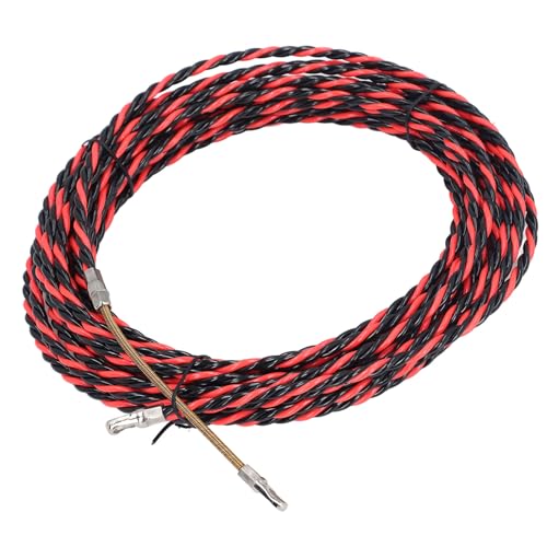 Electrician Wire Threader, Flat Head Manual Cable Puller with Gloves, Cable Ties for Electrical, Telecommunications, Wall and Floor Conduits, Plastic Steel (AYNEFY71btqfgekh-11)