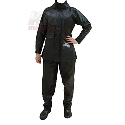 Capa de Chuva Feminina Para Motoqueiro Pvc Impermeavel Piracapas P
