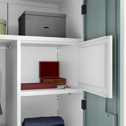 Image of Interio by Godrej Slimline 2-Door Digital Printed Steel Almirah (Sky Grey Tropical Haven), 1-Year Warranty, 1 Locker