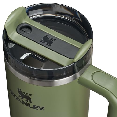 Image of STANLEY Quencher H2.0 Tumbler with Handle and Straw 30 oz | Flowstate 3-Position Lid | Cup Holder Compatible for Travel | Insulated Stainless Steel Cup | BPA-Free | Dried Pine