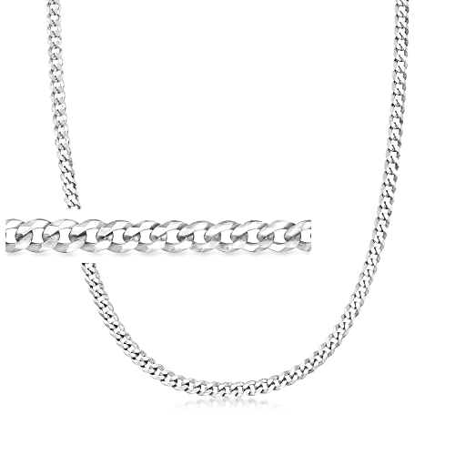 Ross-Simons Men's 5mm Sterling Silver Curb-Link Chain Necklace. 22 inches