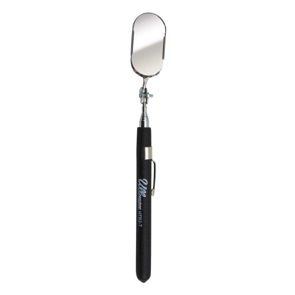 Ullman Devices HTB-2T Espejo de inspección telescópico de Bolsillo, Espejo de 1" x 2", Mango de 5-5/26" a 28-1/4"