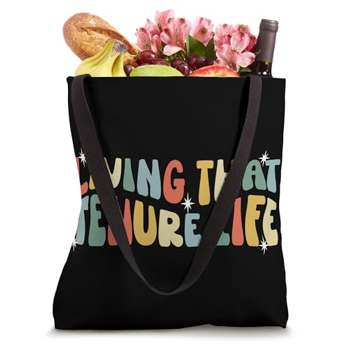 Bolsa Tote Living That Tenure Life para Profesor miniatura 4