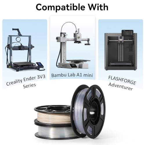 Image of Dynta PLA 3D Printer Filament Bundle 250g, 1.75mm /±0.02mm 6 Colors 1.5KG