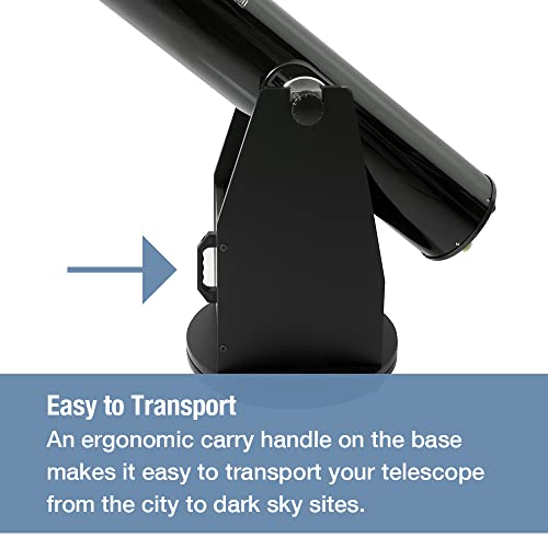 Zhumell - 10" Dobsonian Reflektorteleskop - Große Blende für scharfe, helle Bilder - Solide Grundkonstruktion mit Griff für einfachen Transport - Ideales astronomisches Teleskop – Bild 7