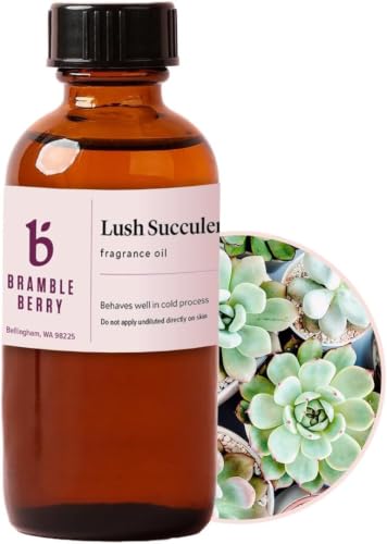 Image of Brambleberry Lush Succulent Fragrance Oil | Green Scent for Soap, Lotion | Lush succulent fragrance oil for soap making, lotion, candles, body butter, bath bombs, scrubs, and fresh green DIY crafts.