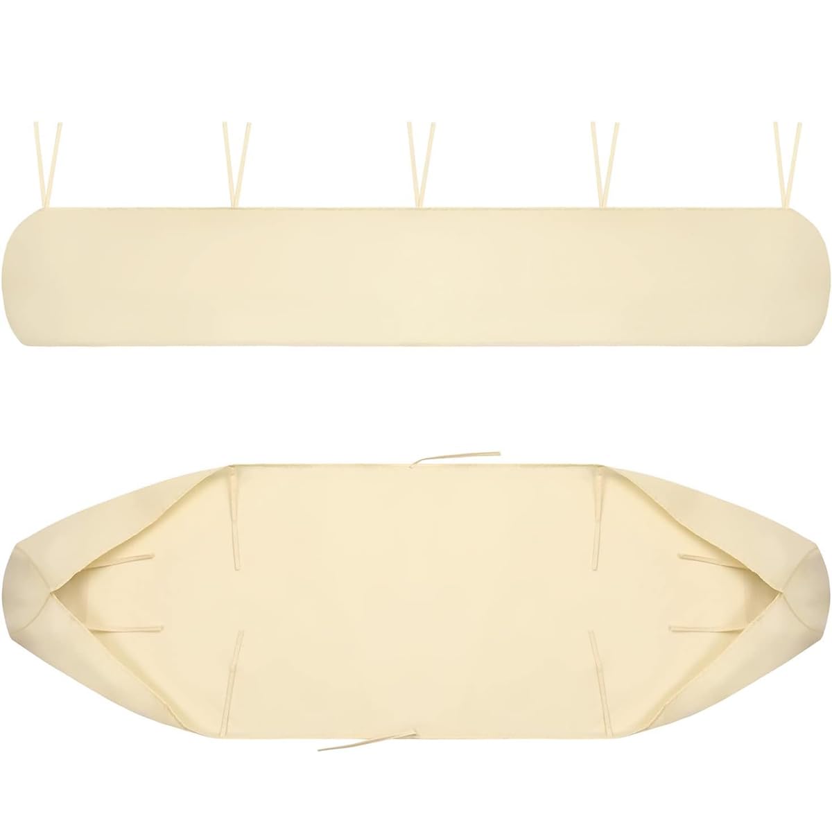 Housse de Auvent Jardin Protection, BâChe Sac de Rangement 420D Oxford Contre Les UV Anti-poussière étanche Contre la Neige et la Pluie en Hiver, Pour Canopy Shelter De Terrasse Meubles (3.5M Beige)