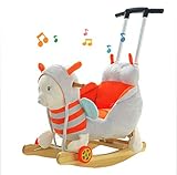 JTYX Abeja Niños Música Trojan Rocking Horse Bebé Silla M