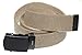 Jackster Ratchet Slide Web Belt, Military Grade Web with Black Metal Buckle, Adjustable (Khaki)